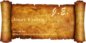 Joszt Elvira névjegykártya